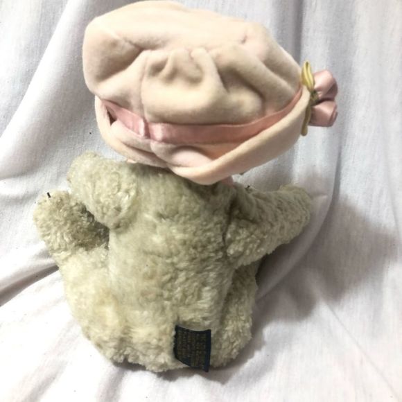 Vintage Boyd’s Bears Light Brown 11" Pink Hat Jointed Collectible Handmade - Picture 5 of 11